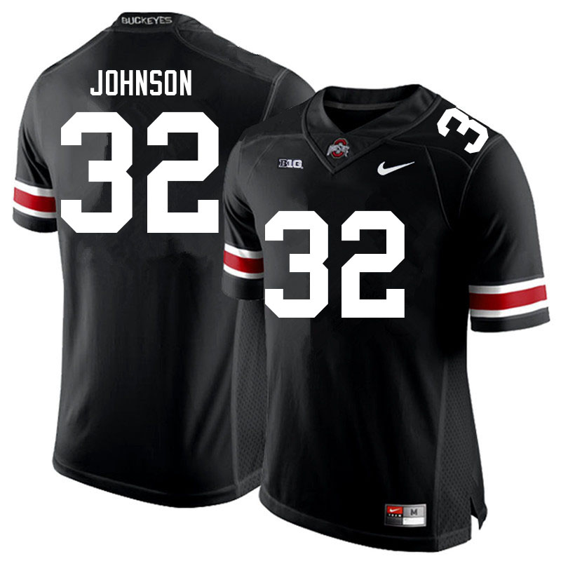 Men #32 Jakailin Johnson Ohio State Buckeyes College Football Jerseys Sale-Black